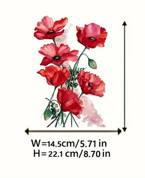 Термонаклейка для одягу жіноча Макі Київ - фото 4