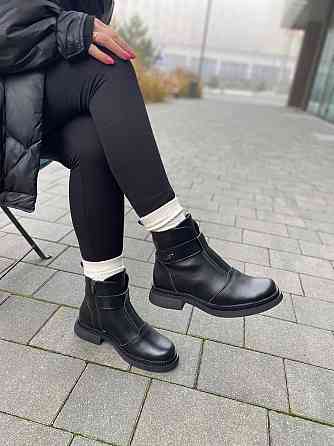 Черевики жіночі Соната Саша чорні (зима, шкіра натуральна) (6135) Коломия