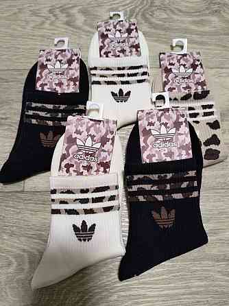 Женские носки средней высоты из хлопка в наборе (5 штук) Adidas. Размер 36-41 Киев