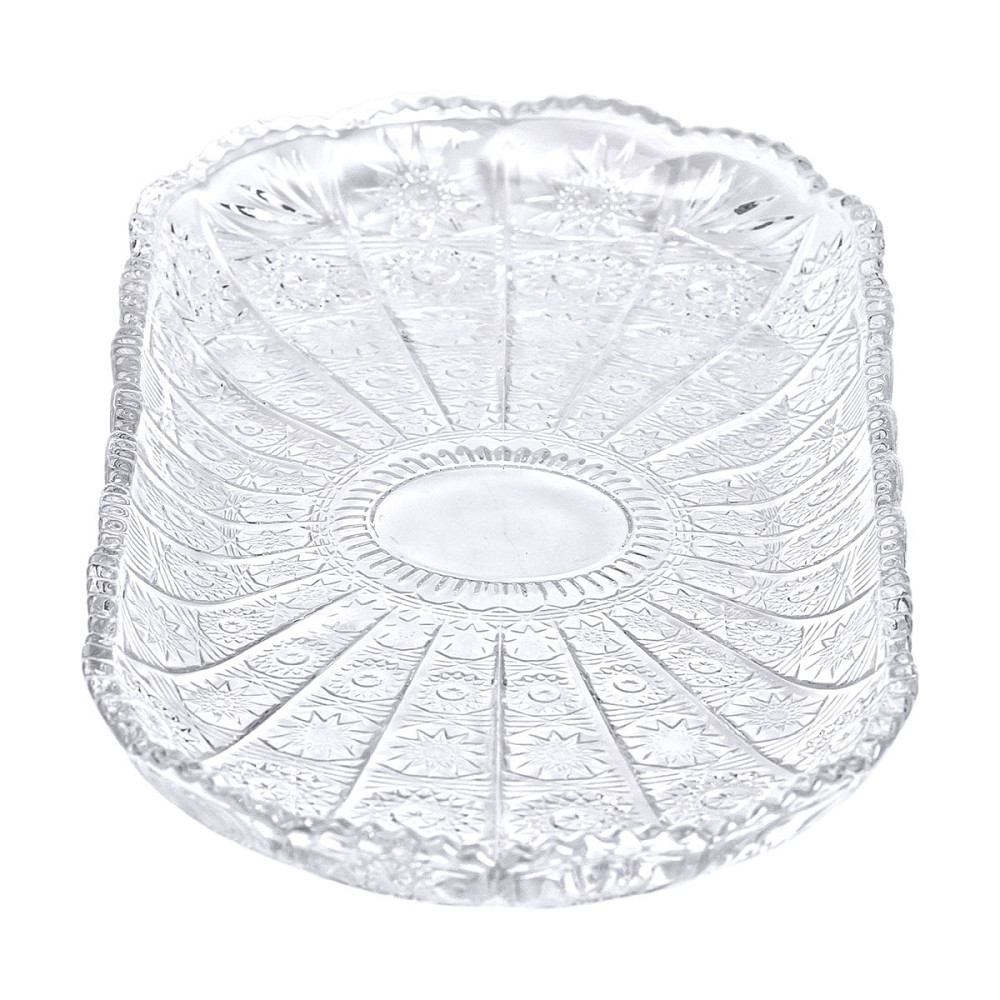 Сервірувальне блюдо для подачі закусок 33.5х15х2 см скляне овальне HP-YH-25 Коломия - фото 5