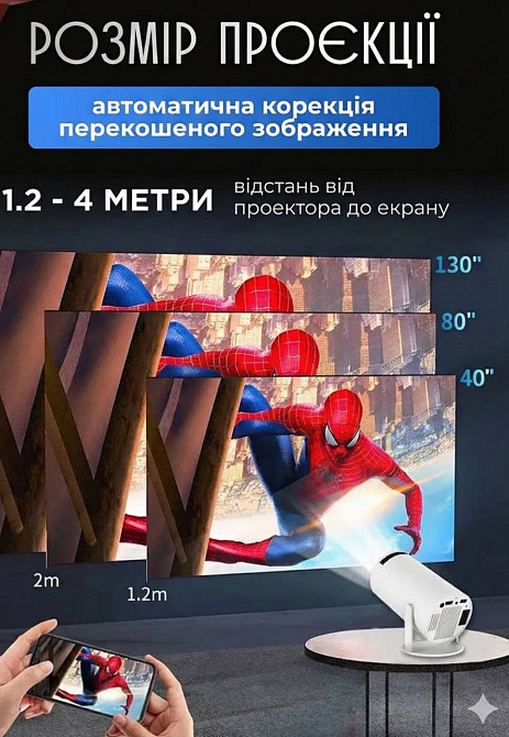 Портативний домашній проектор GTEQY GT18. Харків - фото 2