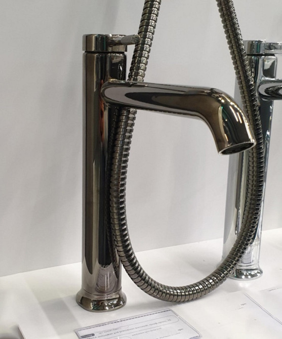 Змішувач для умивальника високий Imprese BRENTA графіт глянцевий ZMK091908011 Київ - фото 2