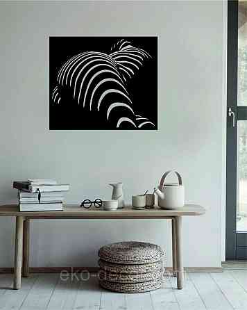 Декоративное настенное Панно «Женское Тело», Декор на стену 110*94 см, Черный Киев