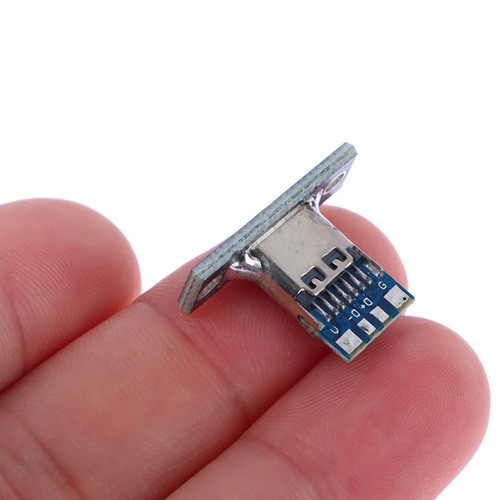 Роз’єм USB Type-C 3.1 4pin, мама, монтажний, для зарядки і живлення Київ - фото 3