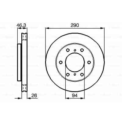 Гальмівний диск Bosch 0 986 478 990 Вінниця