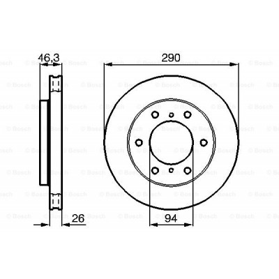 Гальмівний диск Bosch 0 986 478 990 Вінниця - фото 5