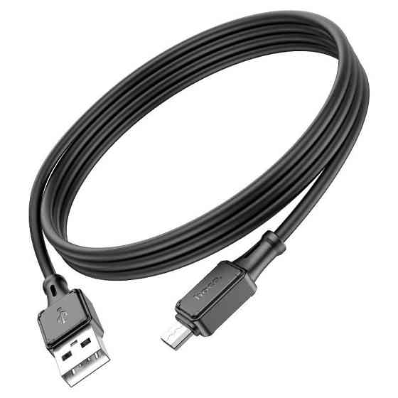 Кабель HOCO X101 Assistant silicone charging data cable Micro Black Одеса