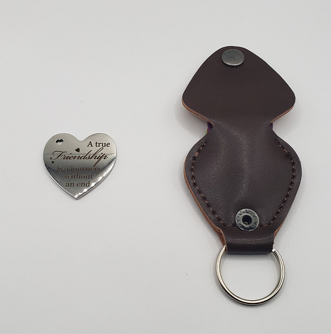 Кожаный брелок-держатель для медиаторов (+6 медиаторов) Одеса - фото 5