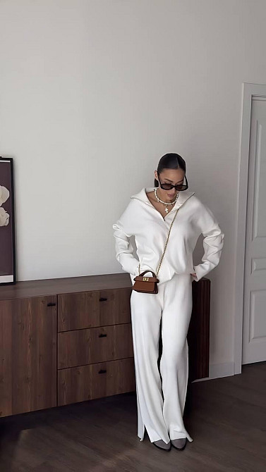 Женский элегантный костюм из ангорового рубчика Одесса - изображение 1