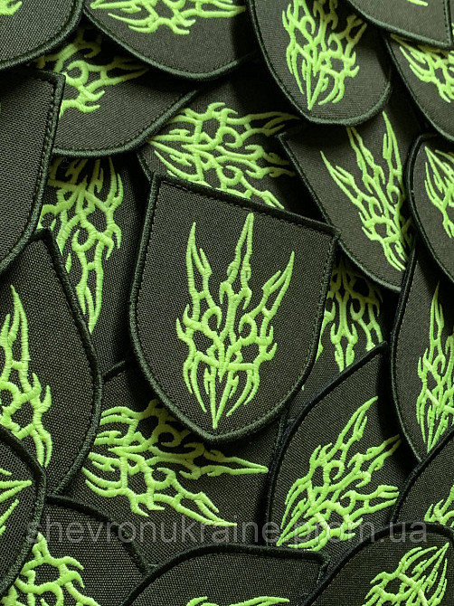 Шеврон что светиться САУРОН (Форма щит. На липучке) Размер 8x7см Киев - изображение 3