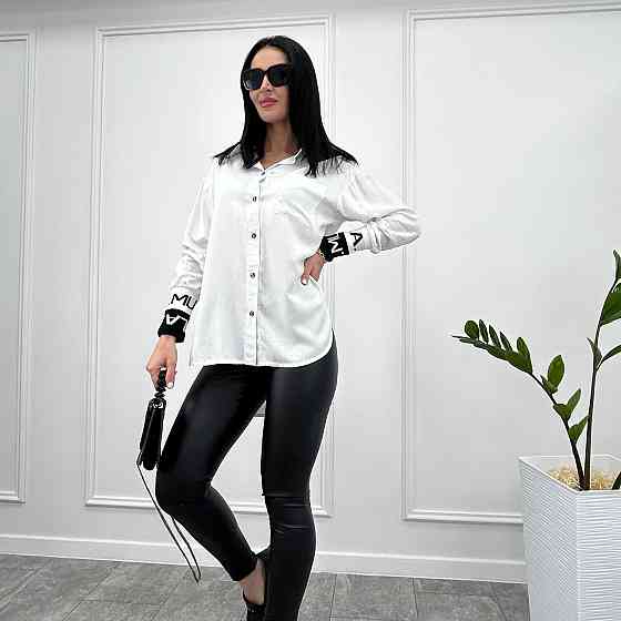 Удлиненная женская блузка 