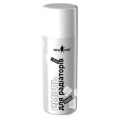 Аерозольна фарба для автомобіля New Ton для радіаторів біла, 400 мл (000000663) Вінниця - фото 1