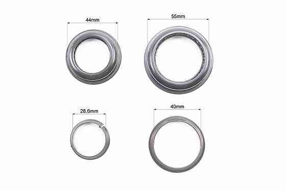 Кермова колонка 1-1/8"x1,5" (44/28,6x55/40мм) безрізьбової вилки, напівінтегровані, чорні H156 Київ