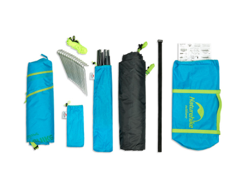 Намет двошаровий на 4 особи з алюмінієвими дугами, P-Series, синій — зручність і захист для всієї родини Київ - фото 2