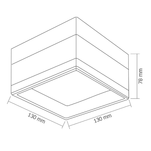 LED світильник IP65 квадратний VIDEX VL-BHD02-09CBB 9W Black Житомир