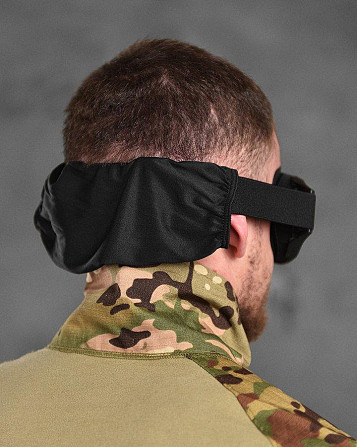 ТАКТИЧНІ ОЧКИ МАСКА ЗАХИСТНА black Київ - фото 3