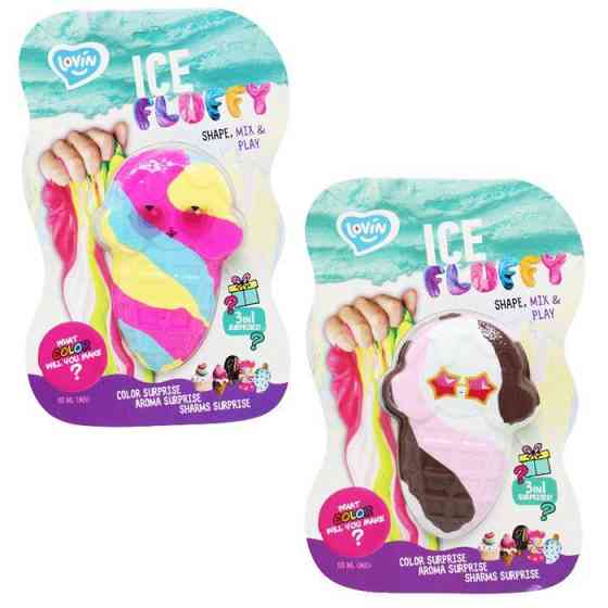 Лизун-антистрес TM Lovin Ice Fluffy ріжок 110 мл, шт Київ