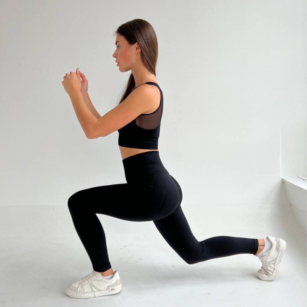 Жіночі лосини з ефектом пуш ап і високою посадкою, лосини push up чорні Одеса - фото 2