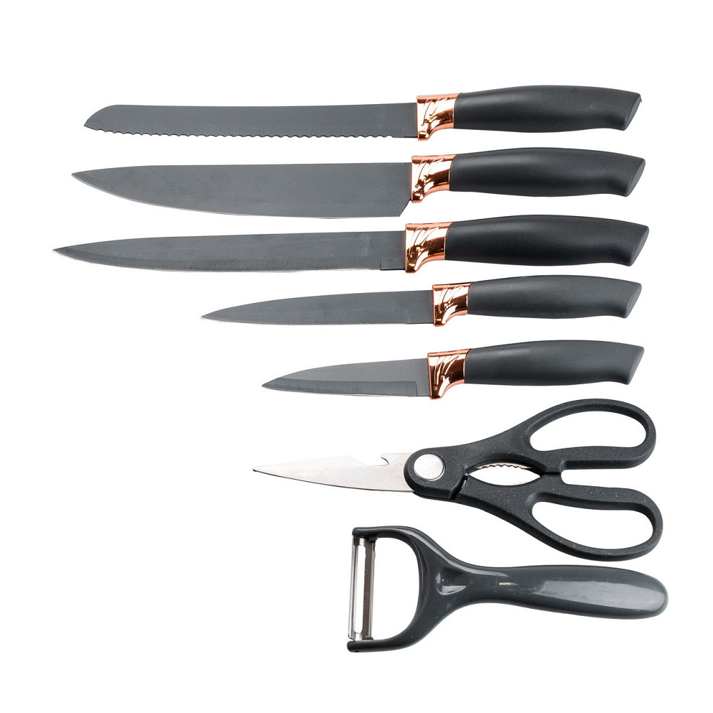 Набір кухонних ножів з ножницями та овочечисткою, 5 шт. Київ - фото 6