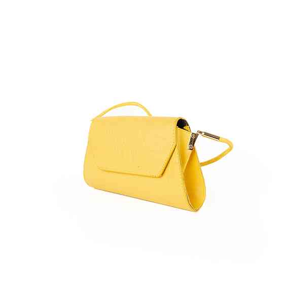 Сумка женская, стильный клатч, маленькая сумочка через плечо, мини сумка из кожзама, Желтая Каменец-Подольский