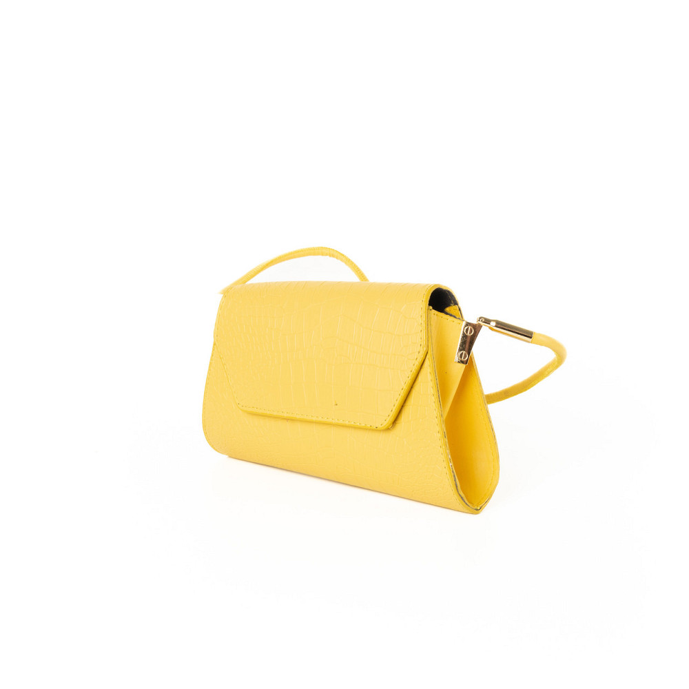 Сумка женская, стильный клатч, маленькая сумочка через плечо, мини сумка из кожзама, Желтая Каменец-Подольский - изображение 2