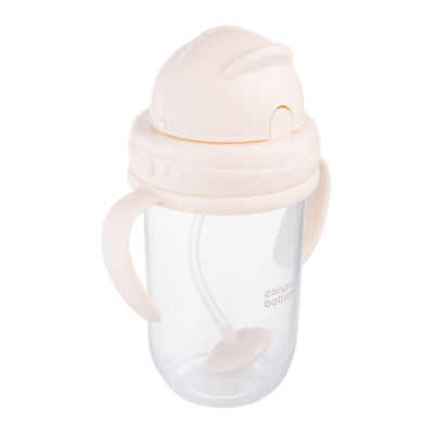 Поильник-непроливайка Canpol babies з трубочкою і обтяжувачем, 270 мл, кремова (56/623_cre) Винница - изображение 1