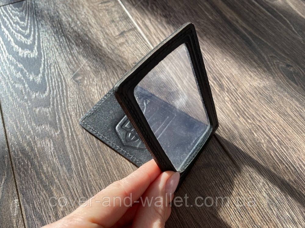 Кожаная обложка Министерство юстиции на два отделения черного цвета Киев - изображение 10