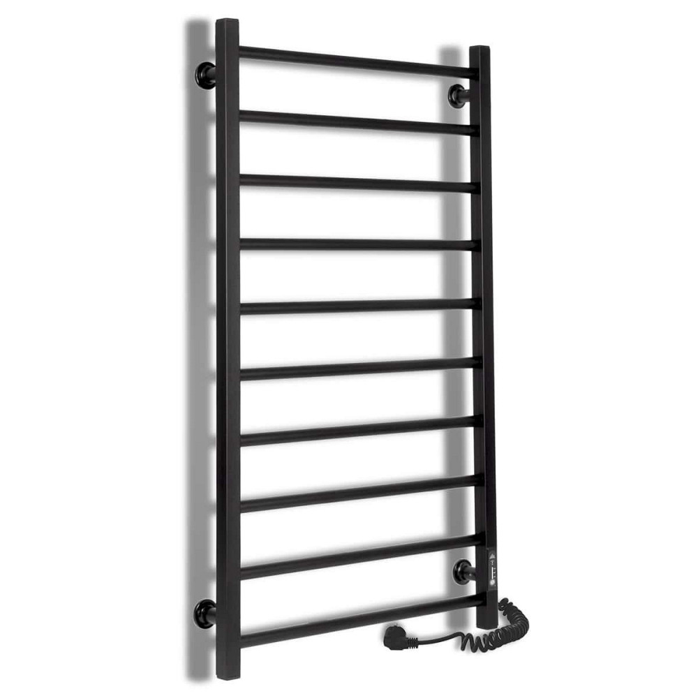 Електрична рушникосушарка Laris Зебра Альфа ЧФЧ10 500Х900 Е чорна, праве підключення Київ - фото 1