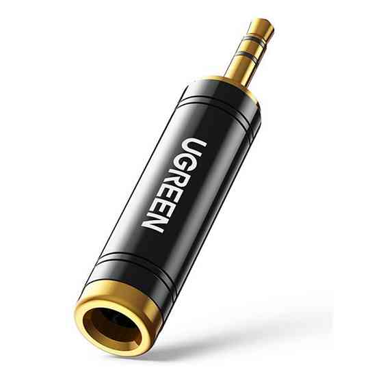 Перехідник 3.5 на 6.35 (6.5) мм UGreen AV168 HIFI Audio 60711 (Чорний) Николаев