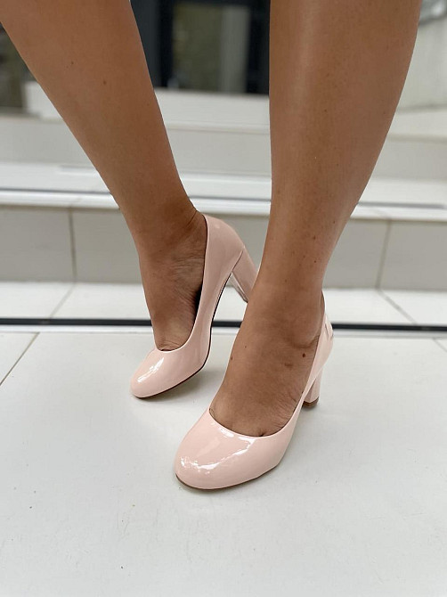 Туфлі жіночі YES MILE пудра еко-лак каблук 6см ( -1) Коломыя - изображение 4