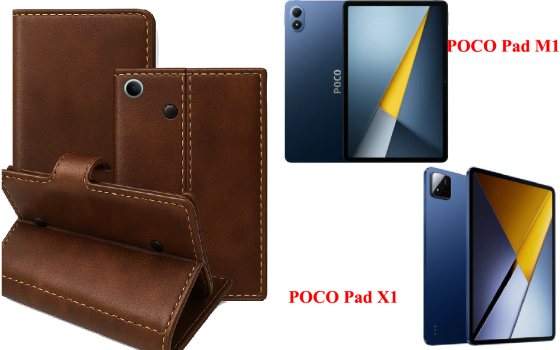 Книжка-трансформер для планшета POCO Pad M1, POCO Pad X1, колір Black Buno-Red Київ