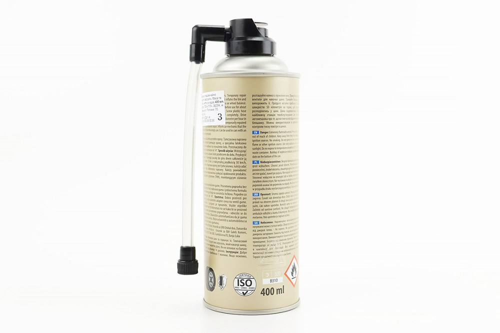 Герметик для швидкого ремонту шин "TIRE DOKTOR", Аерозоль 400ml Київ - фото 2