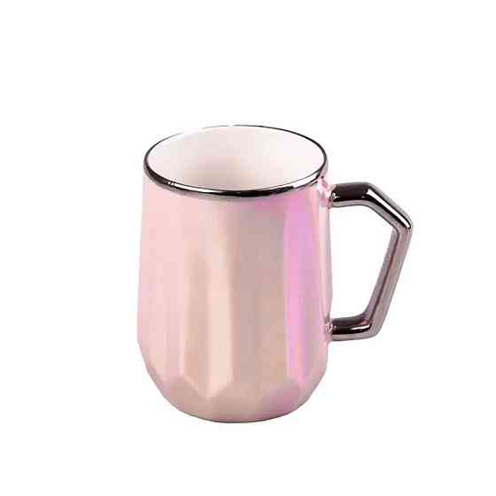 Чашка фарфоровая Glaze 450мл з дзеркальною глазур'ю Київ