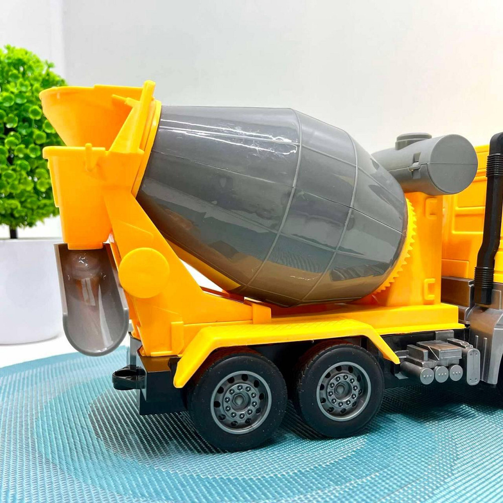 Машинка самоскид бетономішалка на радіокеруванні акумулятор підсвічування рухомі деталі Жовта (YJ-114-2-116-1) Чернигов - изображение 5