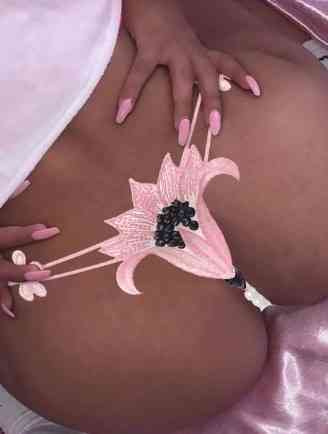 Еротичні труси з перлами рожеві Квітка one size рожевий Київ