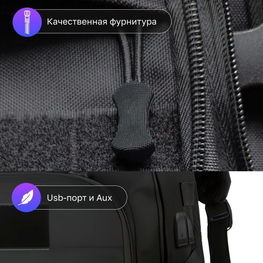 Военный мощный рюкзак 40л, Тактический рюкзак ВСУ Походный водонепроницаемый YT-50 Львов - изображение 10