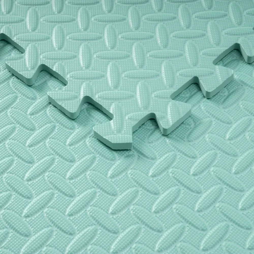Мат-пазл товщиною 1 см розмір 60х60см 1 частина EVA бірюзовий Спортивні мати Київ - фото 5