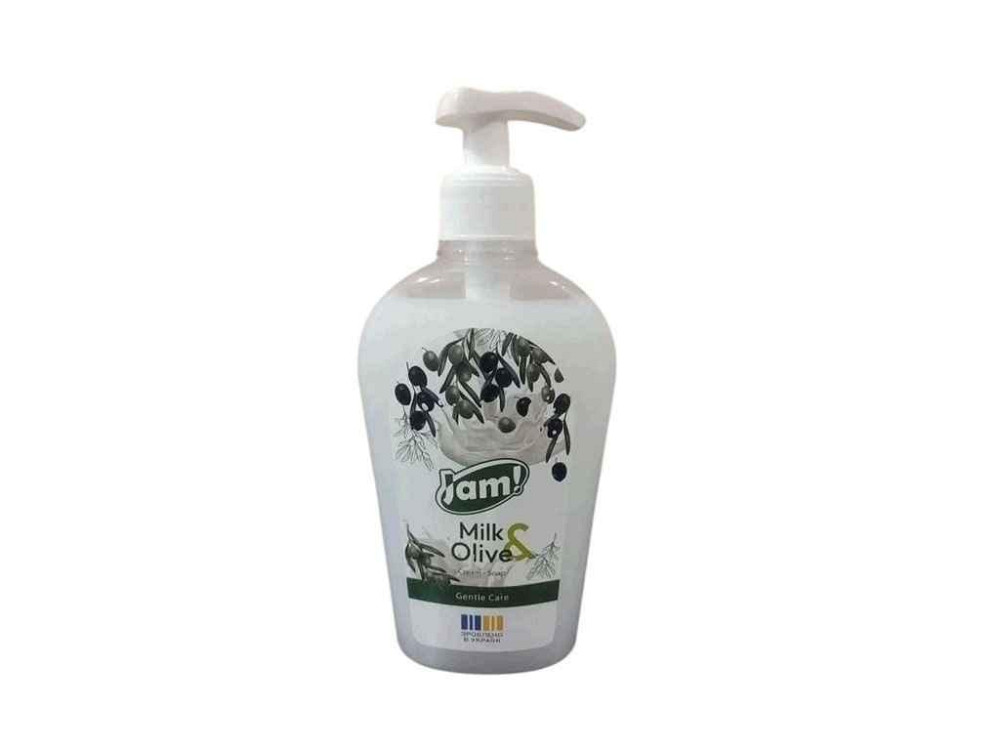 Крем-мило рідке 325мл Milk Olive з гліцерином ТМ JAM! Київ - фото 1
