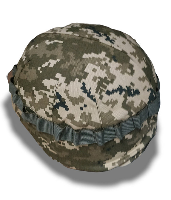 Кавер чохол для каски шолома піксель ЗСУ на затягуванні маскувальний чохол на шолом для військових п Одеса - фото 11