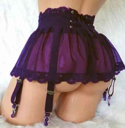 Эротическая юбка женская one size фиолетовый Киев