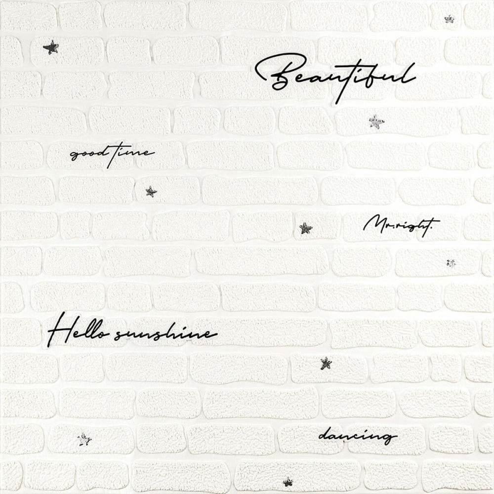 Панель стеновая 3D 700х700х4мм Надпись с серебром SW-00001980 Киев - изображение 1