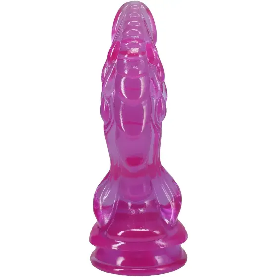Фентезійний фалоімітатор Doc Johnson Crystal Jellies - Invader Dong 8.5 Inch - Purple Львів