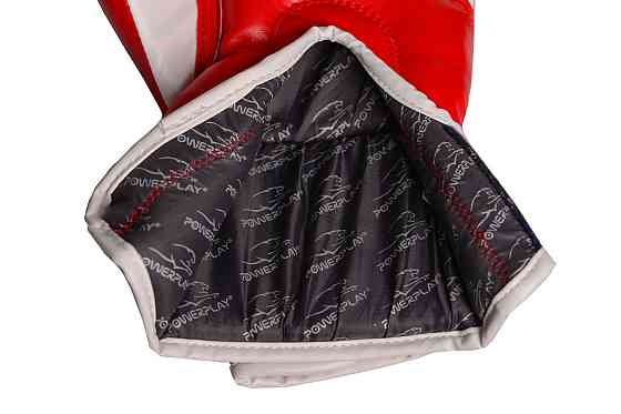 Боксерські рукавиці PowerPlay 3018 Jaguar Червоні 10 унцій Луцьк