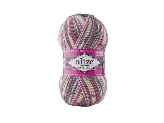 Пряжа Superwash Comfort арт.7707 5шт/уп меланж 25% полиамид 75% шерсть 100г 420м ТМ ALIZE Киев