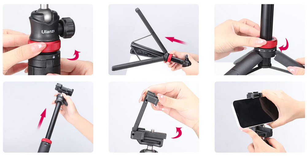 Штатив монопод алюминиевый для смартфона камеры 150см Ulanzi MT-44 Киев - изображение 5