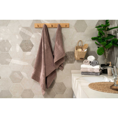 Рушник Ardesto набір махрових Lotus 2 шт 50х90 см індіго, 70х140см, 100% бавовна, какао (ART2357CA) Вінниця - фото 8