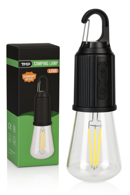 Ліхтарик-лампочка LED з акумулятором USB 5W 400mAh Київ - фото 1