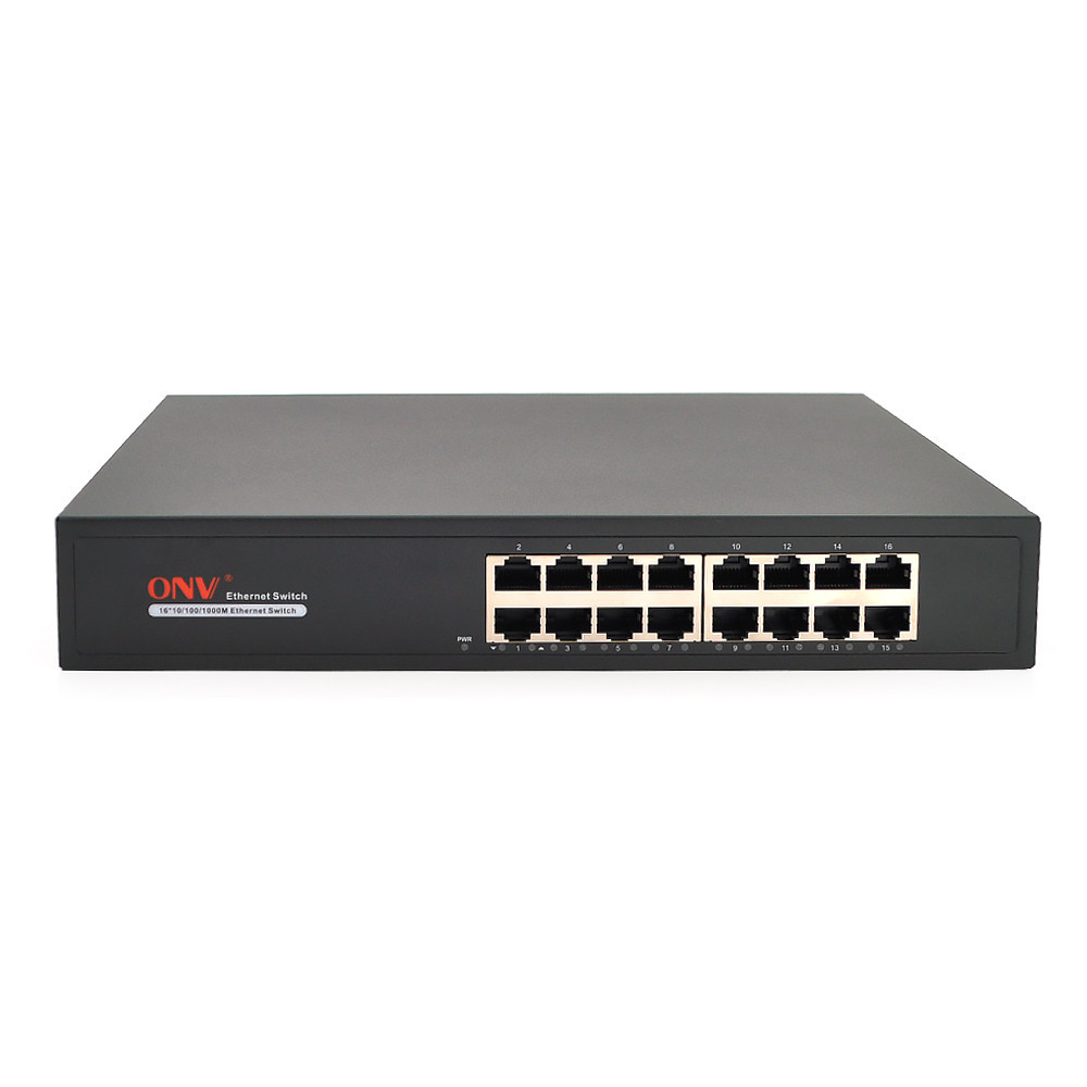 Коммутатор Gigabit Ethernet ONV-H3016 в металлическом корпусе, 16*1000Мб портов, 270х181х44 мм Киев - изображение 2