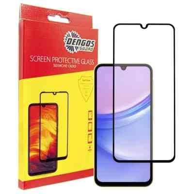 Чохол до мобільного телефона Dengos Kit for Samsung Galaxy A15 case + glass (Black) (DG-KM-69) Вінниця