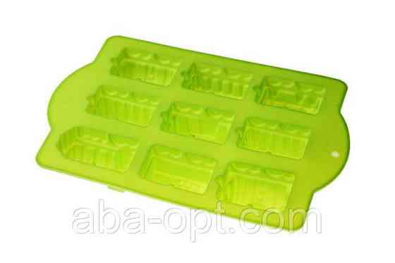 Силіконова форма на 9 виробів " паровозики" 34 х 24 х 5 см (шт) Одеса